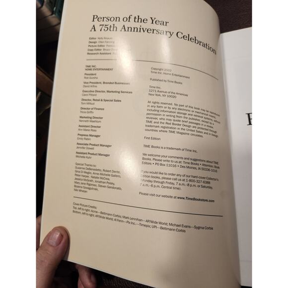 Time Magazine 75th Anniversary‎ Edition Soft Bound Magaizine shelf damage - Picture 3 of 3